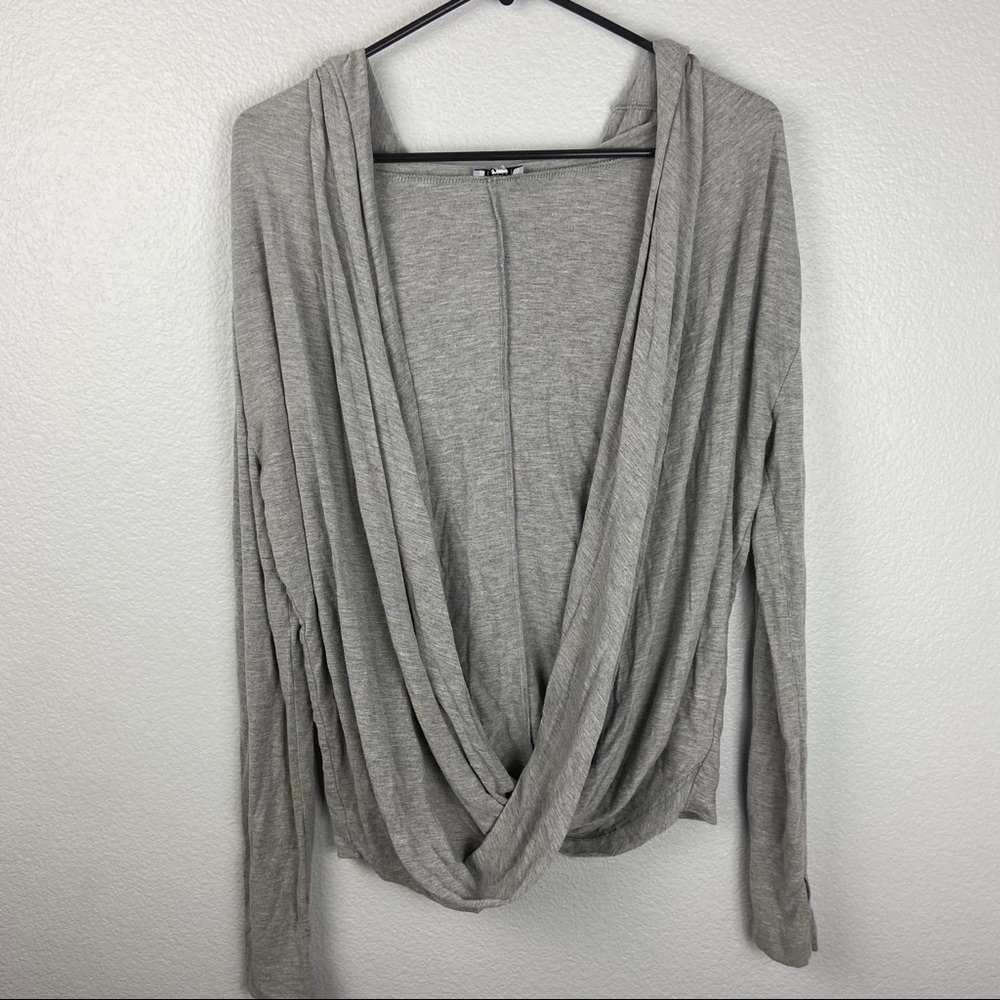 Tobi Brand Open Front Pullover Hoodie Sweater